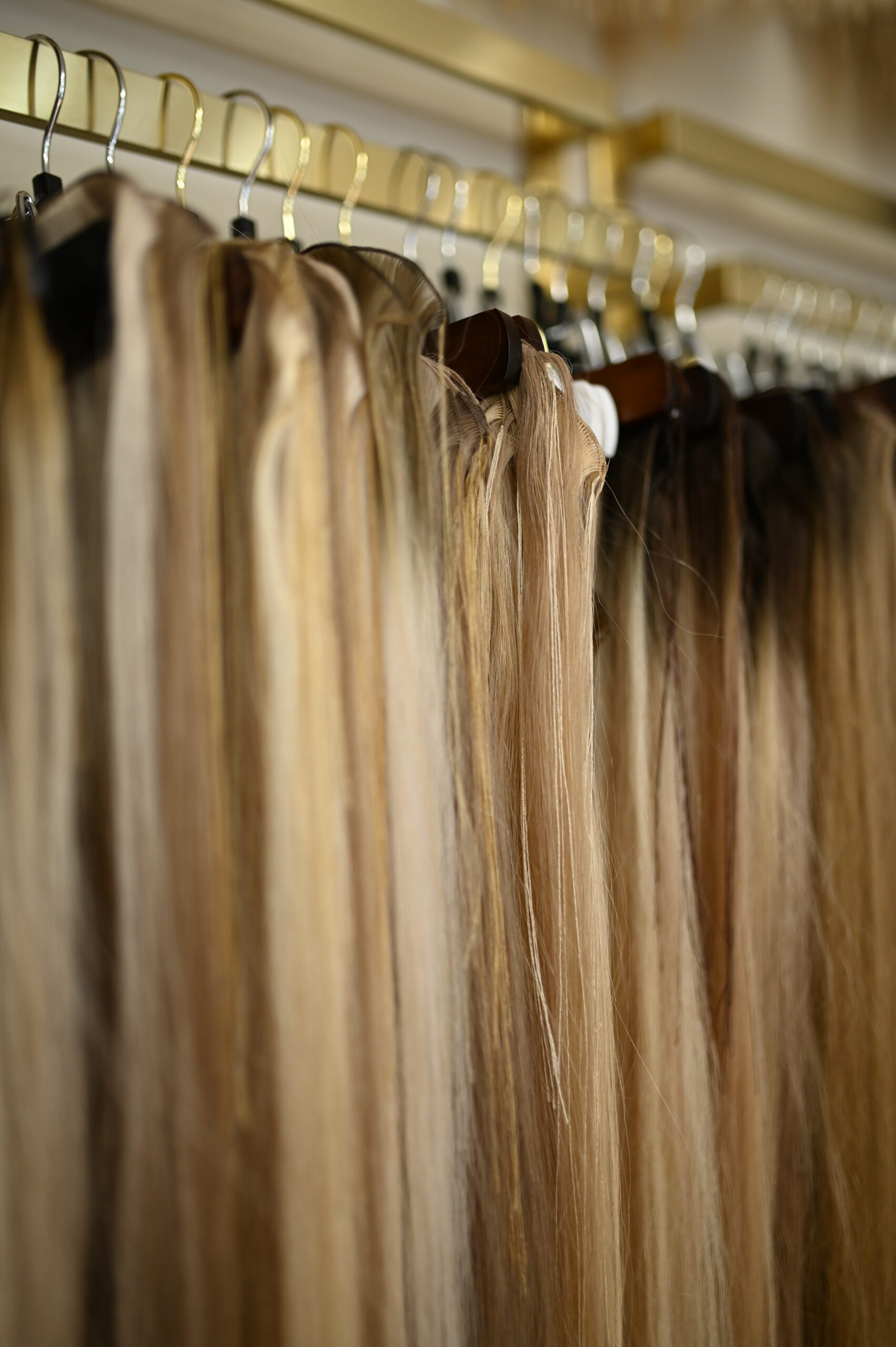 Hair Extensions Wall at Jenny's Salon in Mechanicsburg, PA