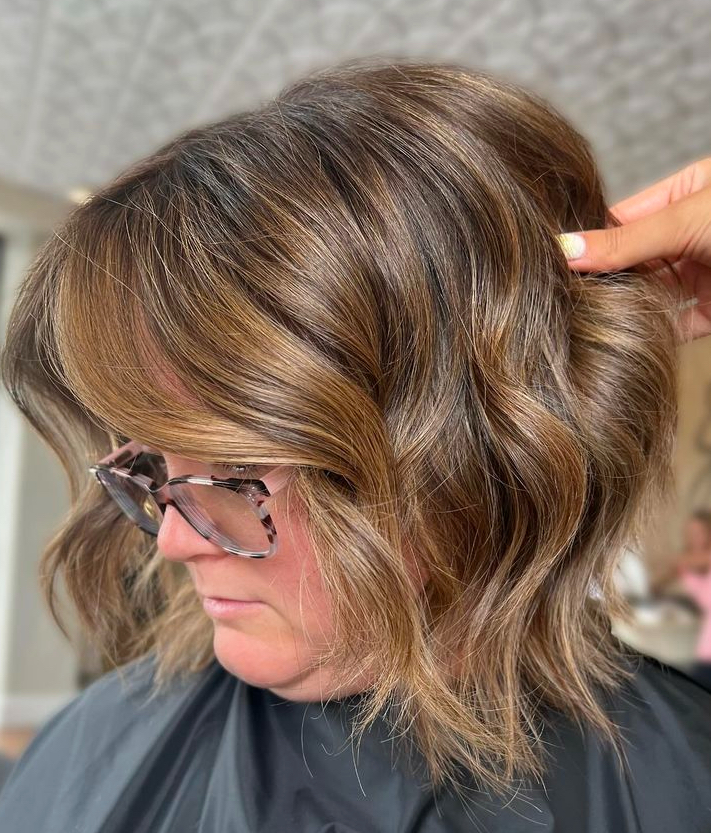 A photo of a bob haircut at Jenny's Salon in Mechanicsburg, PA