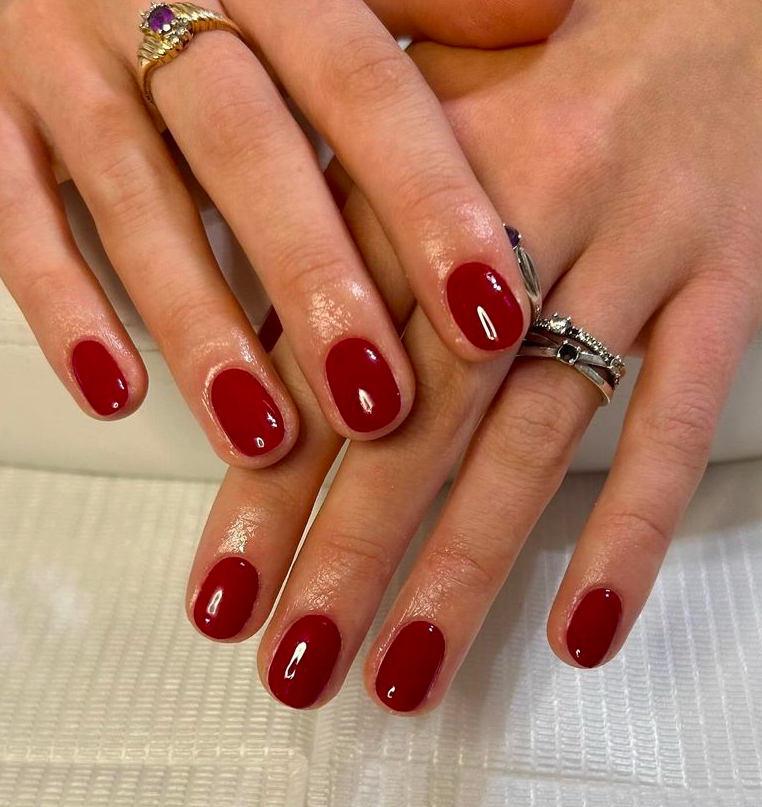 A Photo of Cherry Cola Nail Art at Jenny's Salon in Mechanicsburg, PA